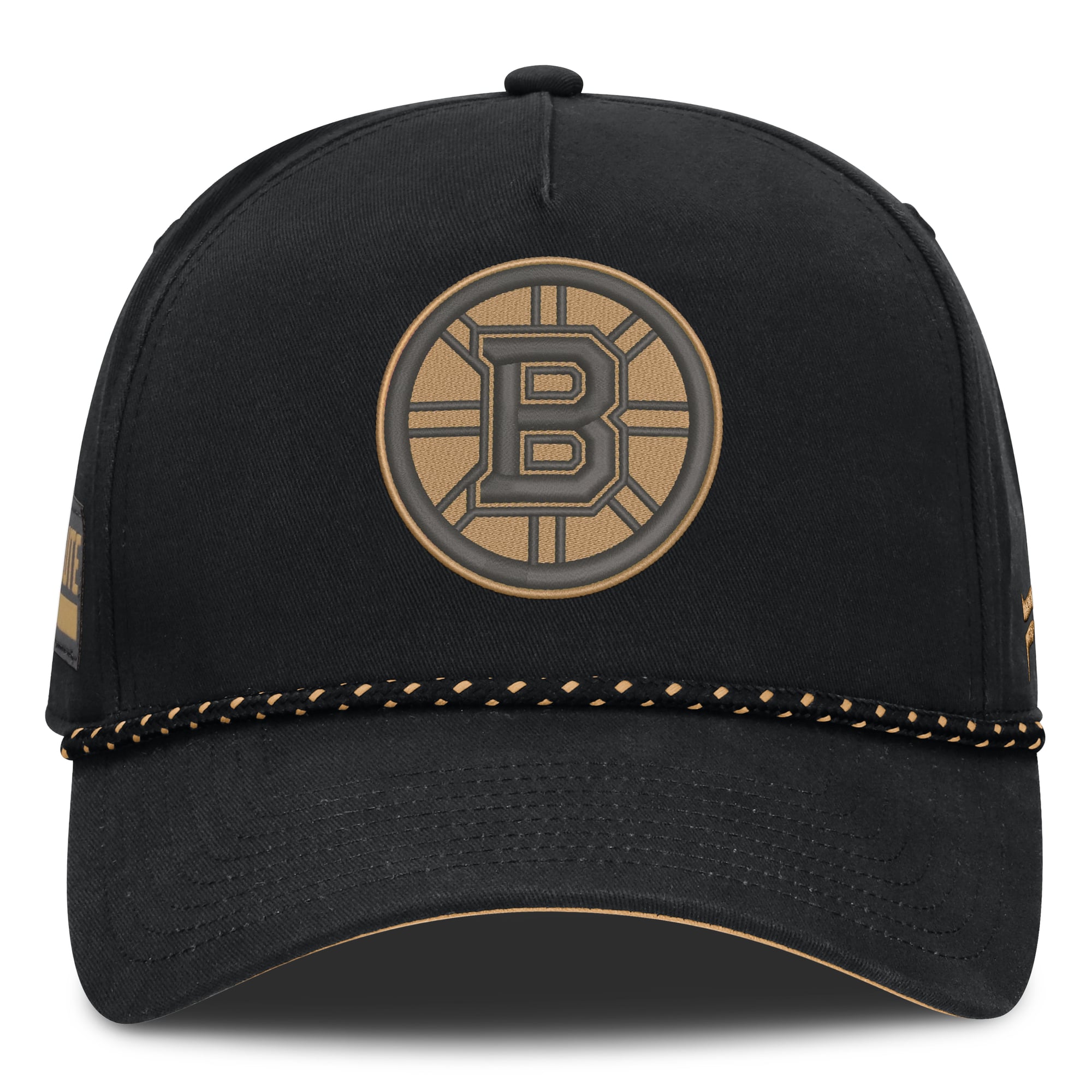 Men's Fanatics Black Boston Bruins Military Appreciation Authentic Pro A-Frame Adjustable Hat